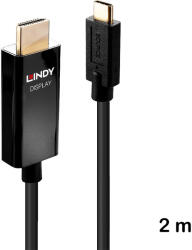Lindy USB Type C към HDMI® 4K60 адаптерен кабел 2m, HDR, Lindy 43292 (43292)