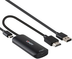 Lindy Конвертор HDMI към USB тип C със захранване USB, Lindy 43423 (43423)