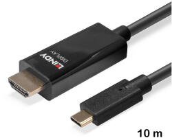 Lindy USB Type C към HDMI® 4K60 адаптерен кабел 10 метра с HDR, Lindy 43317 (43317)