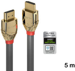 Lindy HDMI ултра високоскоростен кабел, 5 м, Lindy, Gold Line 37604 (37604)