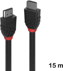 Lindy HDMI Стандартен кабел 15 м, Lindy, Black Line 36469 (36469)