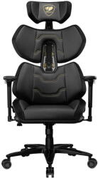 COUGAR Scaun Gaming Cougar Scaun gaming, Cougar Gaming, ergonomic, suport lombar din spuma, negru/auriu (CGR-TRE-GLB)