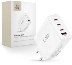 Tech-Protect nc120w-gan 4-port network charger pd 120w / qc3.0 white (5906302335923)