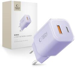 Tech-Protect ncm33 2-port network charger pd 33w / qc3.0 baby purple (5906302330607)
