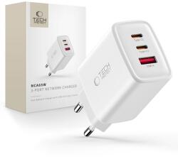Tech-Protect nca65w-gan 3-port network charger pd 65w / qc3.0 white (5906302336074)