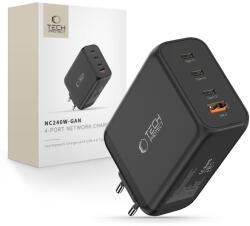 Tech-Protect nc240w-gan 4-port network charger pd 240w / qc3.0 black (5906302352364)