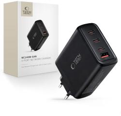 Tech-Protect nc140w-gan 4-port network charger pd 140w / qc3.0 black (5906302335954)