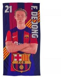PHI FC Barcelona: плажна кърпа De Jong, микрофибър - 100 x 180 cm