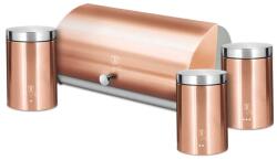 Berlinger Haus BH/6730 Metallic Line Rosegold kenyértartó 3 részes tároló szettel (BH/6730) - officedepot