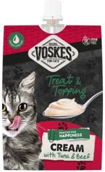 VOSKES Cream cu ton și vită 90 g cremă snack pentru pisici