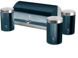 Berlinger Haus BH/6734 Metallic Line Aquamarine Edition kenyértartó 3 részes tároló szettel (BH/6734) - officedepot