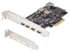 StarTech 5-Port USB PCIe Card, USB 3.2 10Gbps, PCI Express Card with 4x USB-C Ports, 1x USB-A Internal Port (PS4C3IA3-USB-C-CARD) (PS4C3IA3-USB-C-CARD)