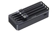Awei vésztöltő Type-C aljzat (20000mAh, 22.5W, PD gyorstöltő, LED + beépített 2 Type-C/microUSB/ligh (149968)