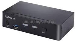 StarTech 2-Port USB-C KVM Switch, Single 4K 60Hz DisplayPort Monitor, 3.5mm Audio, 6x USB Hub Ports, Hot Key Switching, Thunderbolt 3/4 Compatible (SV231DPUCA) (SV231DPUCA)