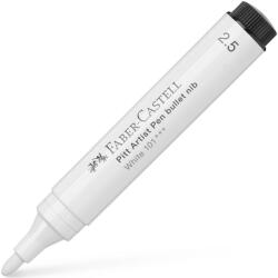 Faber-Castell Pitt Artist Pen filc, 2.5 mm hegy, Fehér (FC167601)
