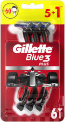 Gillette Blue3 Plus eldobható borotva 3 pengés - 6 db