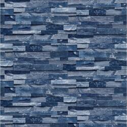 Blueback MAT Vékony kék kőfal tapéta, 350 x 200 cm (BBIMG3698)