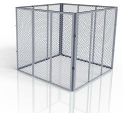 Juskys Compostor grădină 450 l, oțel galvanizat, ochiuri 30x15 mm (301891) Compostator