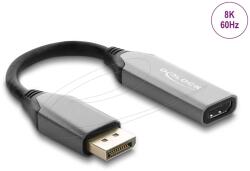 Delock Aktív DisplayPort 1.4 - HDMI adapter 8K HDR Fekete 10cm 64366 DL64366 (DL64366)