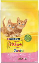 Friskies Junior Száraz Macskatáp (Csirke, Pulyka, Zöldségek és Tej) - 10 kg