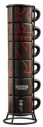 Bialetti Stranger Things - 6 db-os eszpresszó csésze szett állvánnyal Glow in the Dark (3095877)