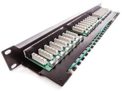 KELine Patch Panel Cat. 5E UTP 24 portos 1U Kompakt, Fekete (606030)