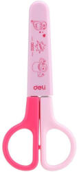 Deli Foarfeca scolara cu protectie Deli, 12 cm, Roz (DLED60200/ROZ)