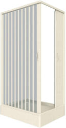 Italbox Zuhanyajtó, Italbox Luana 80120, fehér, 80x120x185cm, PVC, harmonika