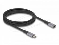 Delock Удължителен кабел DeLock 81202, от USB C(м) към USB C(ж), 2m, 240W, черен (DELOCK-81202)