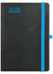 TopTimer Kalendart Nero 2026 N015 A5 седмичен календар в черно и синьо 26T015N-004 (27T015N-004)
