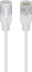 Ubiquiti UniFi Etherlighting Cat. 6a premium patch cable white, 0.30 meter, sleeved (uacc-cable-patch-el-c6a-0.3m-w)