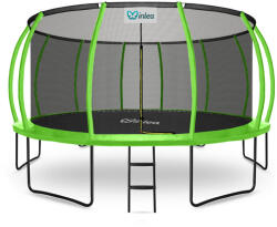 INLEA ULTIMATE Jump Trambulin belső védőhálóval 500 cm - világoszöld (IN01-0026) - pepita