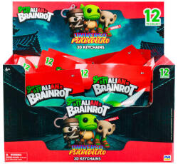  Brainrot kulcstartó meglepetés figura+1 mini poszter tasakban