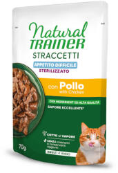 Natural Trainer 56x70g Natural Trainer Straccetti Difficult Appetite Sterilised csíkok szószban nedves macskatáp