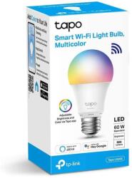Tp-Link Tapo Bec LED smart WiFi RGB TP-Link Tapo L530E, E27, 8.7W, 806lm, lumina multicolora, reglare intensitate si temperatura culoare, compatibil Alexa si Google Assistant (TAPO L530E)