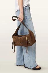 AllSaints чанта тип хобо дамска от велур JEAN (W377XE)