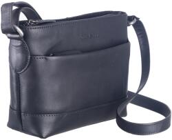 Greenburry Geanta umar dama piele naturala neagra 25 x 16 cm, Fiorentina, Greenburry
