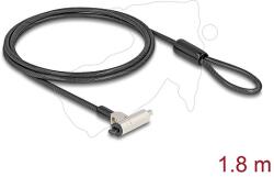 Navilock Laptop biztonsági kábel kulcsos zárral Kensington csatlakozókhoz 3 x 7 mm vagy Nano csatlakozási felülethez 2, 5 x 6 mm - vékony (20931)