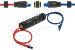 Delock Kábel csatlakoztató RJ45 anya - RJ45 anya Cat. 7 M23 cérnával IP68 por és vízhatlan (90816)