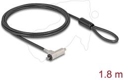 Navilock Laptop biztonsági kábel kulcszárral a HP Nano slot-hoz 1, 80 m, fekete (20678)