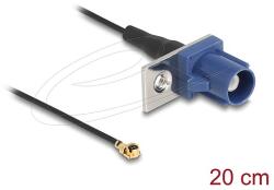 Delock Antenna kábel FAKRA C apa - MHF I apa 1, 13 - 20 cm 1 előrelyukasztott nyílással (90727)