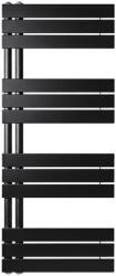 WENTOREX Asymmetric Central 500/1700 vízteres, törölközõszárító radiátor (fekete - 500 mm) (386561AS50017B)