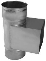 Kominus Ø160mm, padlástéri tisztító idom 0, 8mm-es saválló anyagból (KSD16W-D14X21)