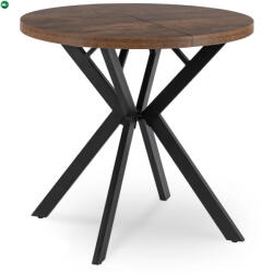 Mebel Elite DORIAN bővíthető étkezőasztal 80-160 cm rusztikus tölgy/fekete