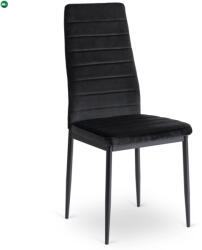 Mebel Elite NARIS fekete bársony szék