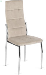 Mebel Elite MOLLY bézs bársony szék