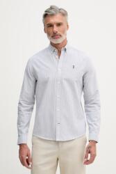 U. S. Polo Assn U. S. Polo Assn. ing férfi pamut Oxford Stripe - kék XXL