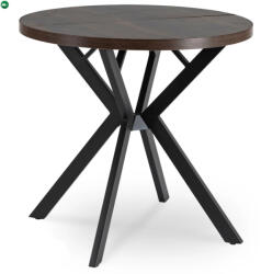Mebel Elite DORIAN bővíthető étkezőasztal 80-160 cm dió/fekete