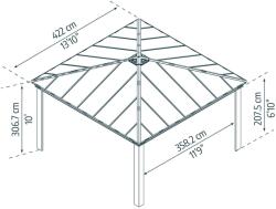 Palram Canopia Dallas Pavilon 422 x 422 cm pavilon (707105)