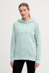 Under Armour kapucnis melegítőfelső női pamuttal UA Rival Fleece - türkiz S